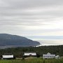 <p align=left>Aperçu du fleuve Saiint-Laurent, avant d'arriver à Baie Saint-Paul.